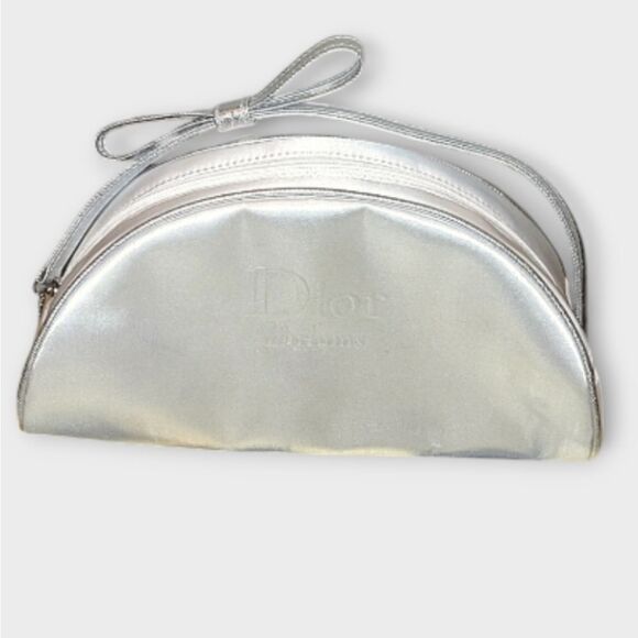DIOR Parfums Cosmetic Case Bag White Silver - Picture 1 of 11
